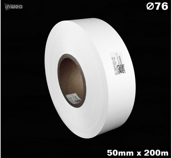 Taśma nylonowa dwustronna biała premium OekoTex 50mm x 200mb