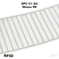 Foliowa samoprzylepna etykieta RFID do zadruku, 103 x 12, EPC C1 G2, Monza R6
