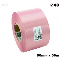 Różowa taśma satynowa premium 60mm x 50mb