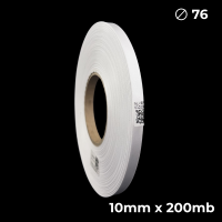 Biała taśma satynowa dwustronna premium 10mm x 200mb