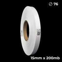 Biała taśma satynowa dwustronna premium 15mm x 200mb